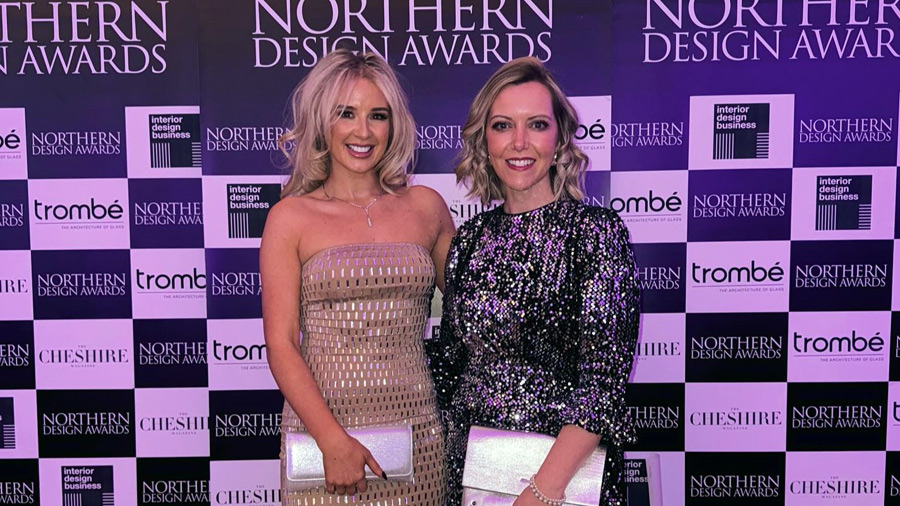 Directors of Orka Interiör, Kim Crowther and Abigail Smith, at the Northern Design Awards.