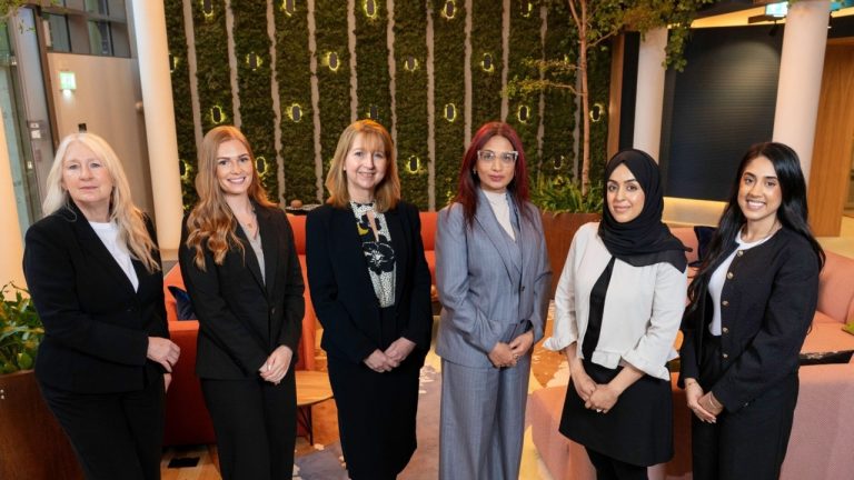 Director and solicitor advocate in the York child care team Lorrette Law, solicitor Emelia Garnett, head of Switalskis’ care team Ruth Coneron, director and child care and domestic abuse solicitor in the Bradford team Razia Jogi, solicitor Rifat Shahid, and solicitor apprentice Alesha Kang.