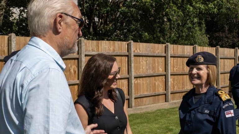 Willerby CEO Peter Munk and Head of Group Accounts, Gemma Pudsey, attended the opening ceremony and are pictured in front of one of the Willerby lodges at the site. Picture: Willerby.