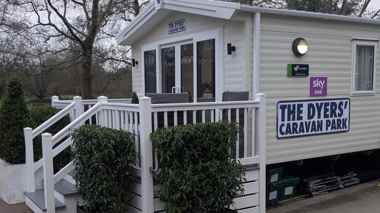 This luxury Willerby Gainsborough holiday home was located in London’s Hyde Park as the venue for media interviews and filming to publicise The Dyers’ Caravan Park, which is expected to give a major boost to caravan holidays and staycations.